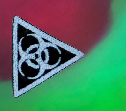 Glow in the Dark Blue Biohazard Patch
